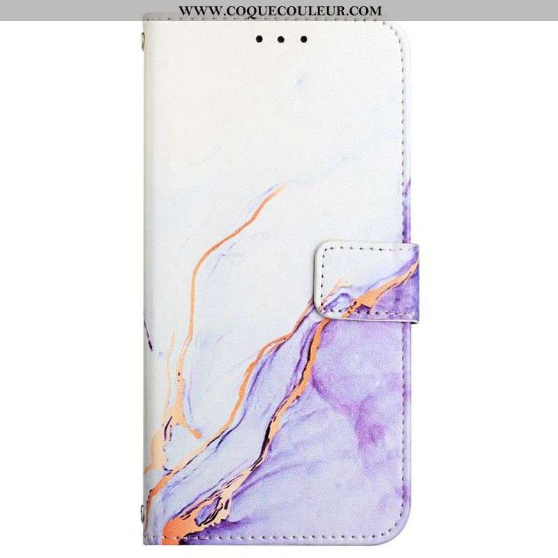 Housse Xiaomi 12 Pro Marbre Aquarelle à Lanière