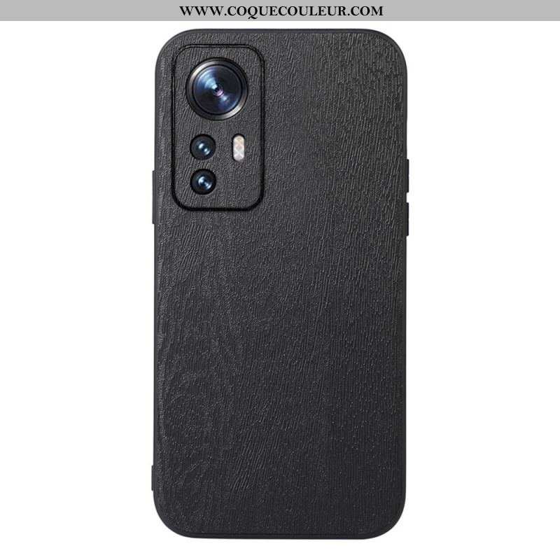 Coque Xiaomi 12 Pro Style Cuir Effet Bois