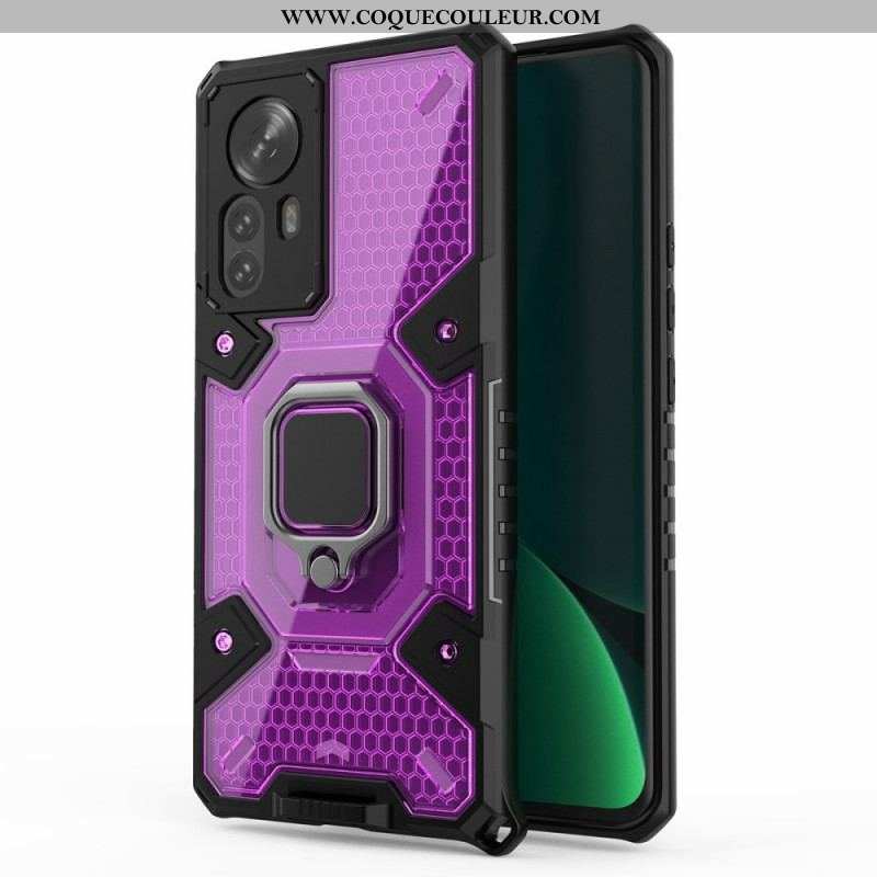 Coque Xiaomi 12 Pro Nid d'Abeille avec Anneau-Support