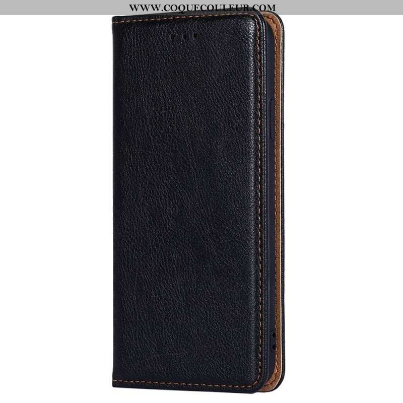 Flip Cover Xiaomi 12 Pro Simili Cuir Coutures