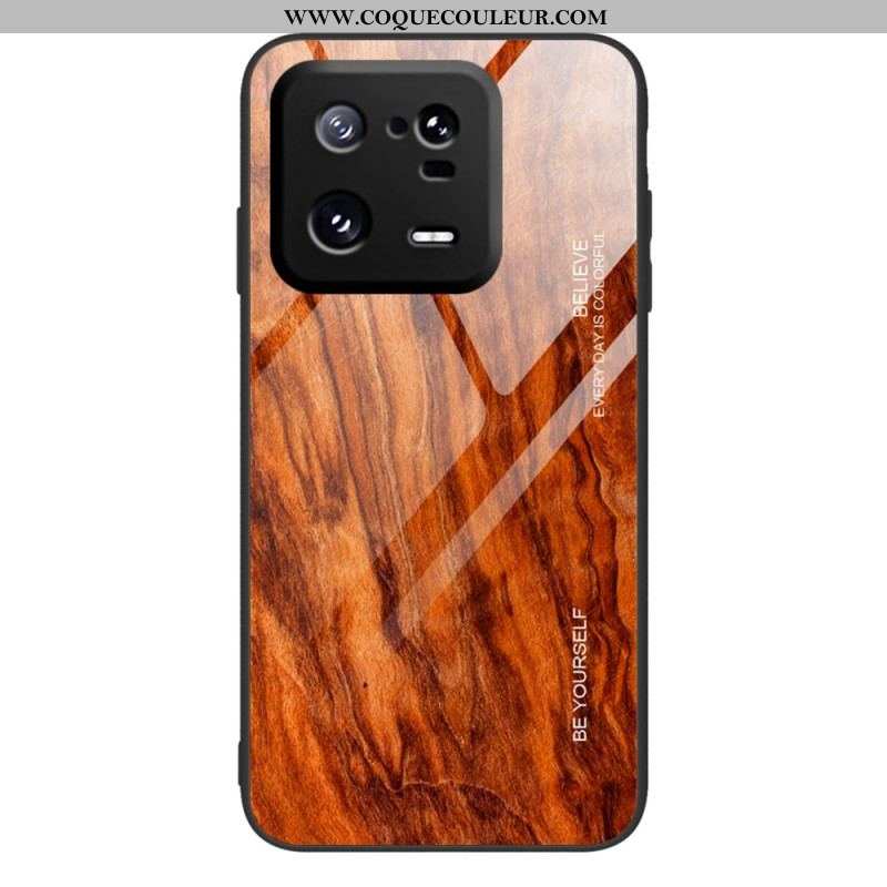 Coque Xiaomi 13 Pro Verre Trempé Design Bois