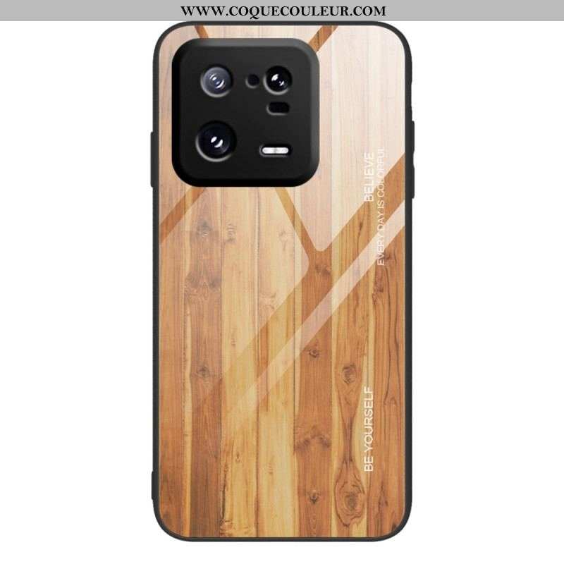 Coque Xiaomi 13 Pro Verre Trempé Design Bois