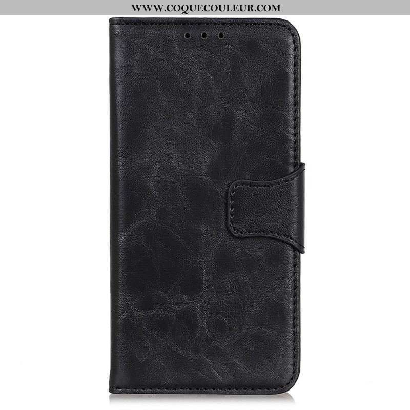 Housse Xiaomi 13 Pro Cuir Fendu Fermoir Réversible