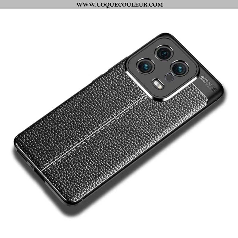 Coque Xiaomi 13 Effet Cuir Litchi Double Line