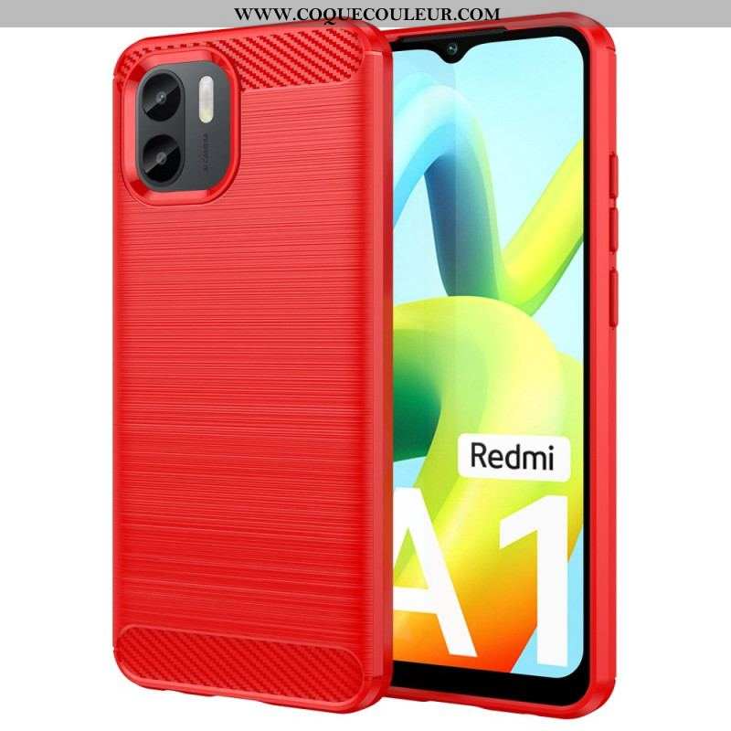 Coque Xiaomi Redmi A1 Fibre Carbone Brossée