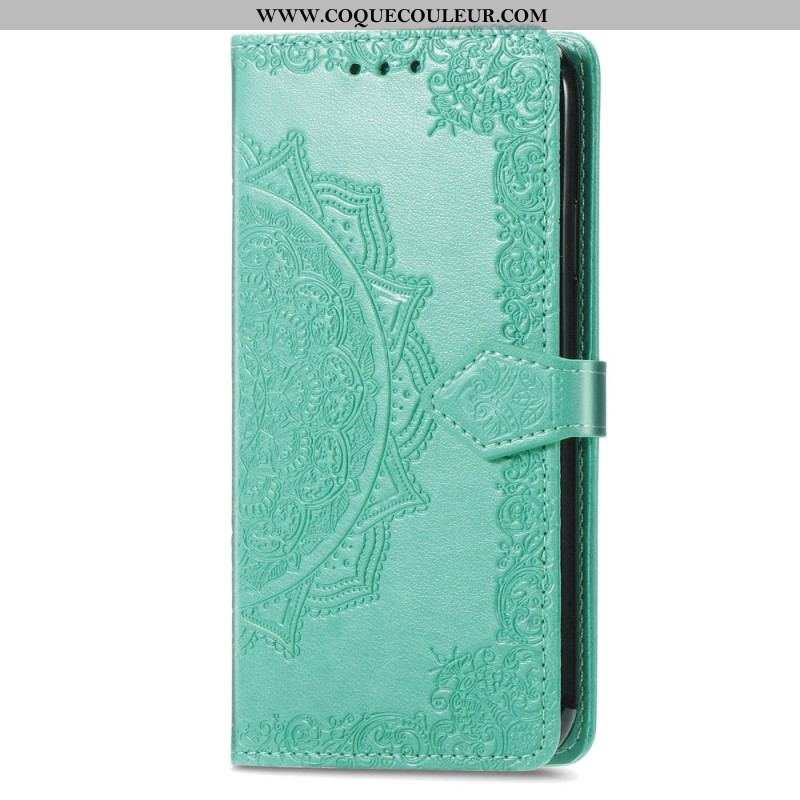 Housse Xiaomi Redmi A1 Mandala Soleil avec Lanière