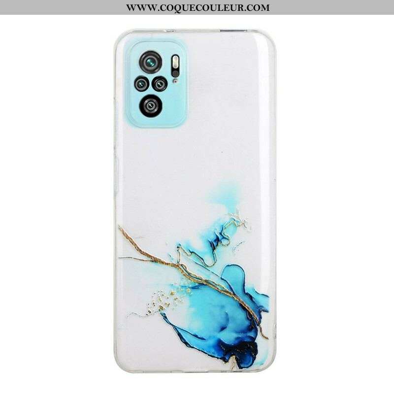 Coque Xiaomi Redmi Note 10/10S/Poco M5s Silicone Effet Marbré