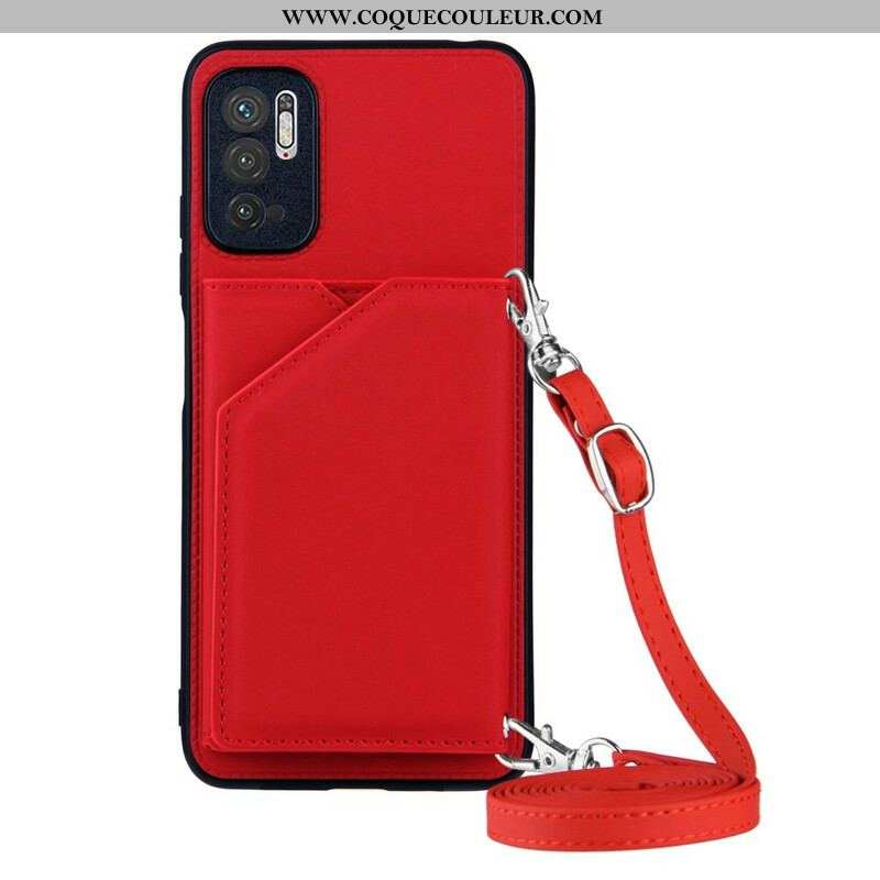 Coque Xiaomi Redmi Note 10 5G / Poco M3 Pro 5G Bandoulière Porte-cartes