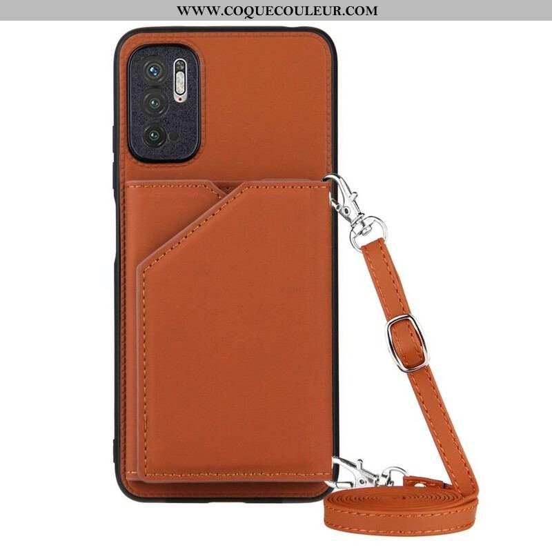 Coque Xiaomi Redmi Note 10 5G / Poco M3 Pro 5G Bandoulière Porte-cartes