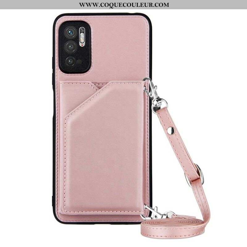 Coque Xiaomi Redmi Note 10 5G / Poco M3 Pro 5G Bandoulière Porte-cartes