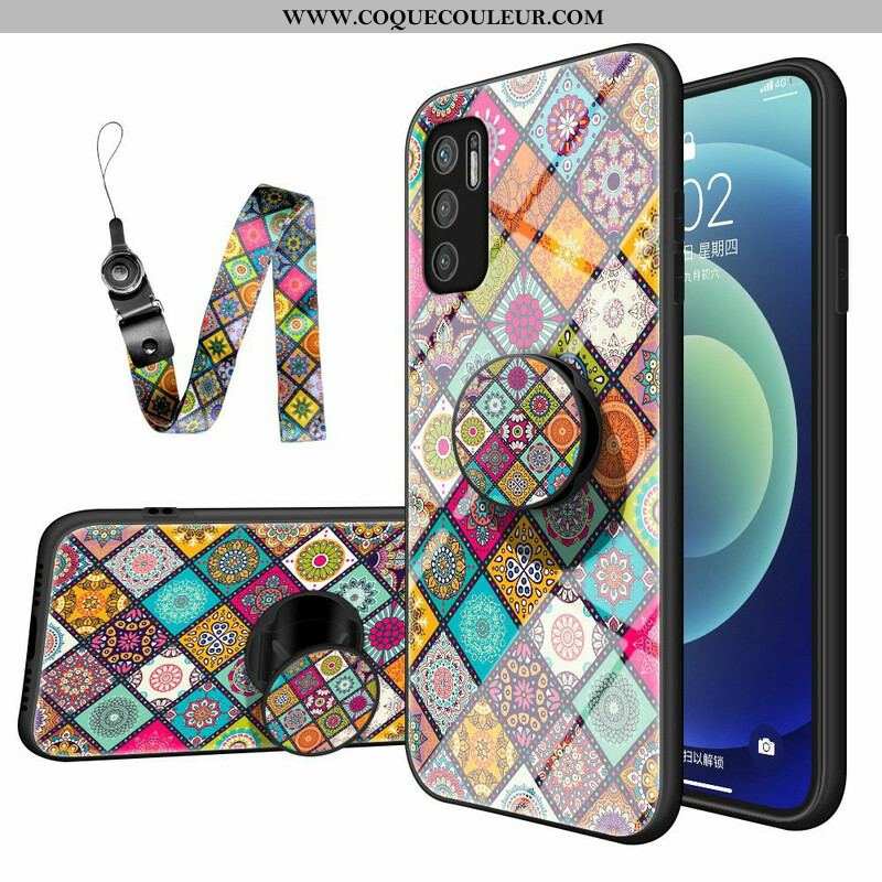 Coque Xiaomi Redmi Note 10 5G / Poco M3 Pro 5G Support Magnétique Patchwork