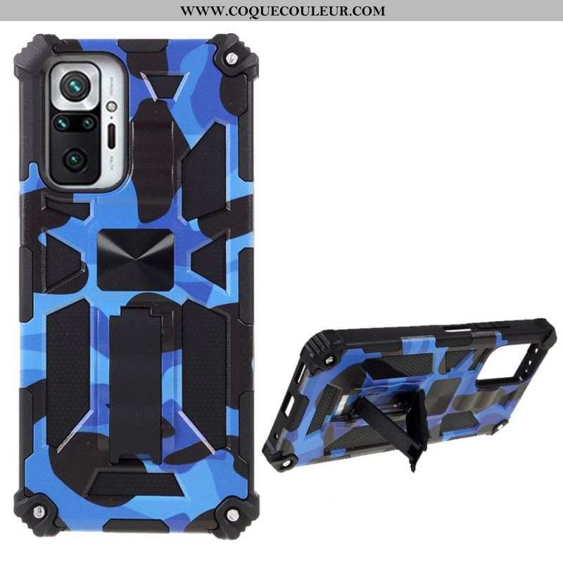 Coque Xiaomi Redmi Note 10 Pro Camouflage Support Amovible