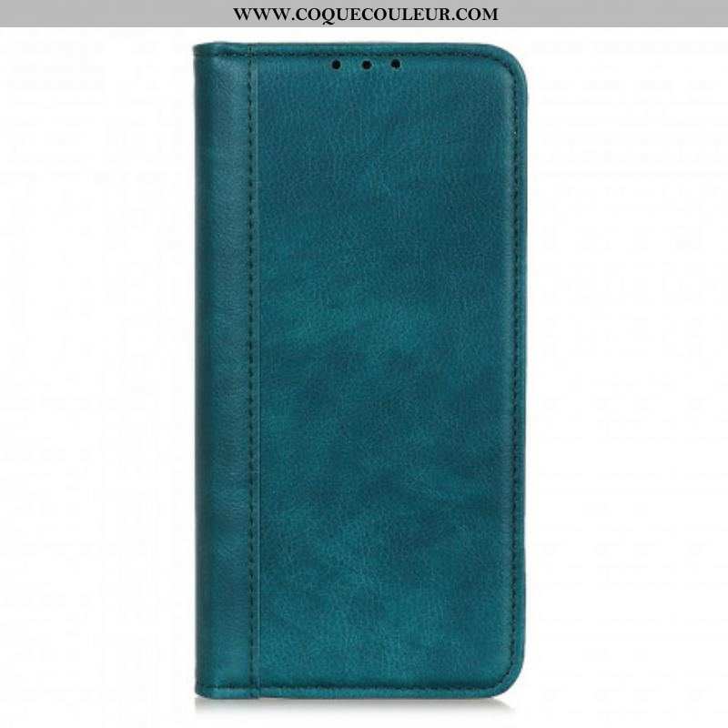 Flip Cover Xiaomi Redmi Note 10 Pro Cuir Litchi Fendu