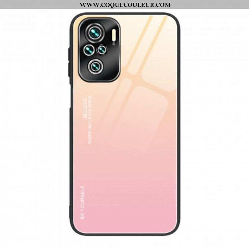 Coque Xiaomi Redmi Note 10/10S/Poco M5s Verre Trempé Be Yourself