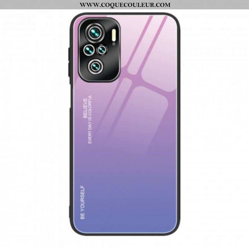 Coque Xiaomi Redmi Note 10/10S/Poco M5s Verre Trempé Be Yourself