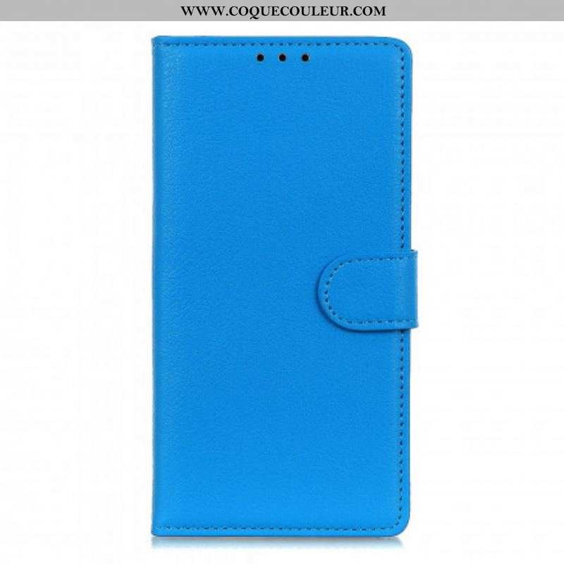 Housse Xiaomi Redmi Note 10 Pro Effet Cuir Litchi Premium