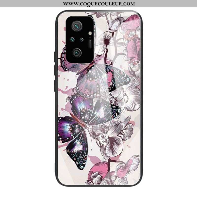 Coque Xiaomi Redmi Note 10 Pro Verre Trempé Variation Papillons