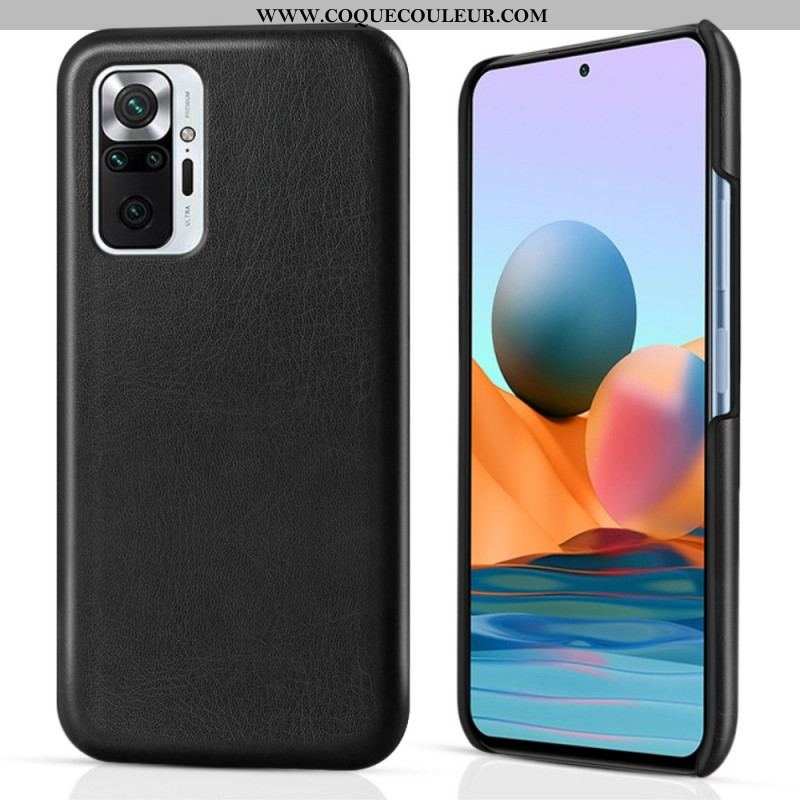 Coque Xiaomi Redmi Note 10 Pro Effet Cuir KSQ