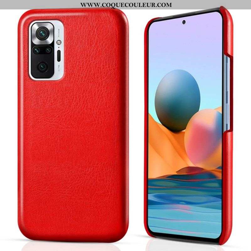 Coque Xiaomi Redmi Note 10 Pro Effet Cuir KSQ