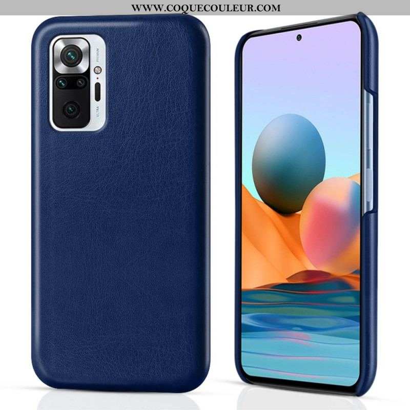 Coque Xiaomi Redmi Note 10 Pro Effet Cuir KSQ