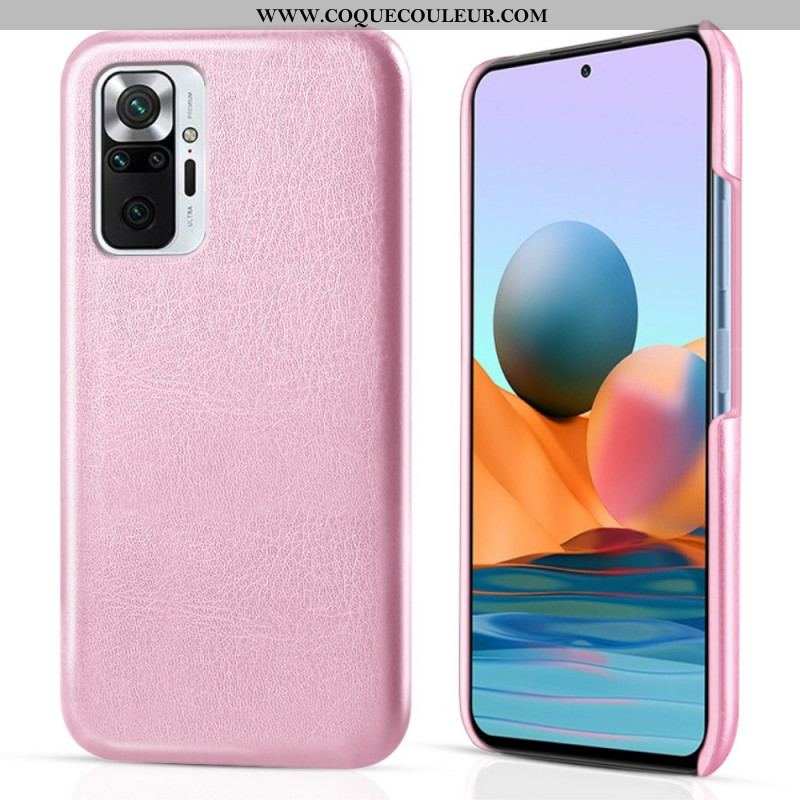 Coque Xiaomi Redmi Note 10 Pro Effet Cuir KSQ