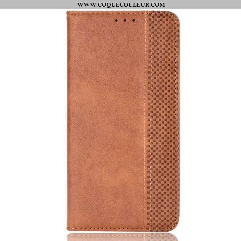 Flip Cover Xiaomi Redmi Note 11 / 11s Effet Cuir Vintage Stylisé