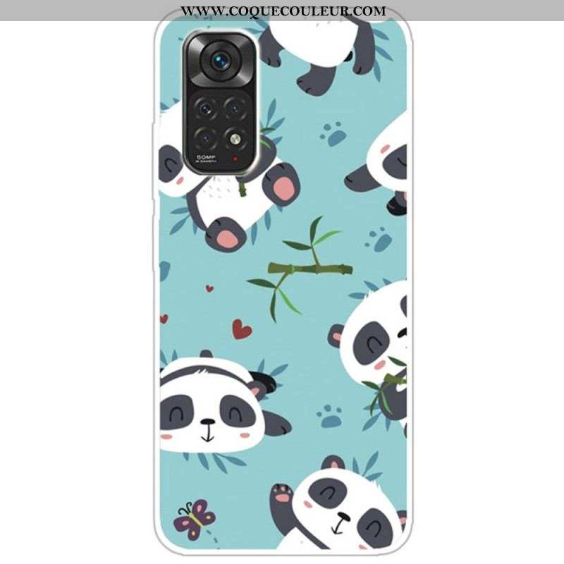 Coque Xiaomi Redmi Note 11 / 11s Tas de Pandas