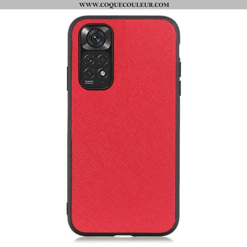 Coque Xiaomi Redmi Note 11 / 11s Véritable Cuir Texturé