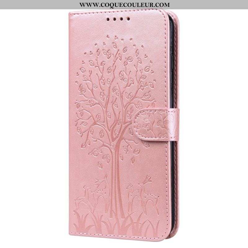 Housse Xiaomi Redmi Note 11 Pro / Note 11 Pro 5G Arbre et Cerfs