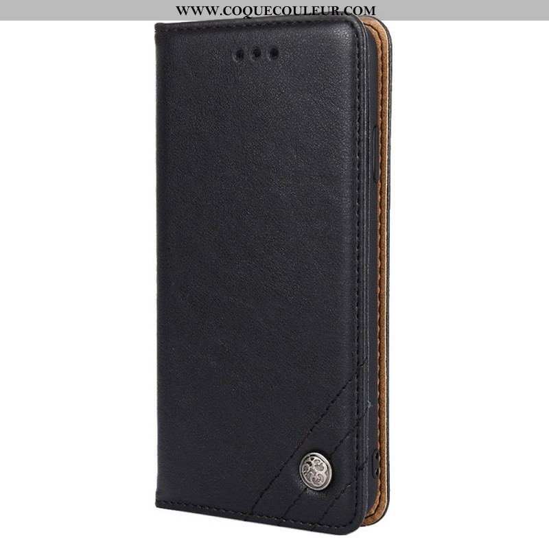 Flip Cover Xiaomi Redmi Note 11 Pro / Note 11 Pro 5G Style Cuir Rivet