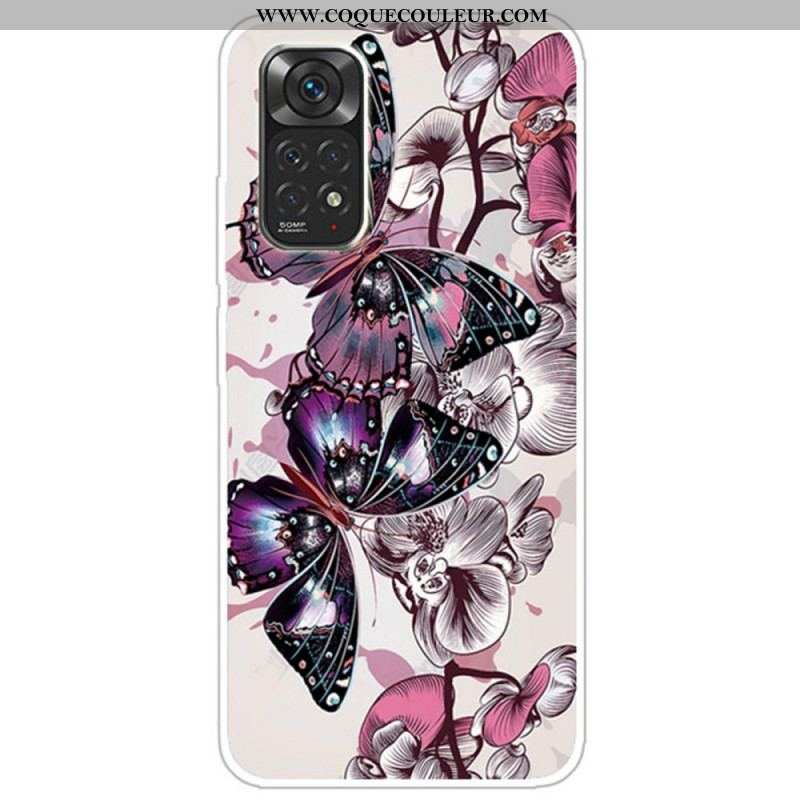 Coque Xiaomi Redmi Note 11 Pro /  Note 11 Pro 5G Variation Papillons