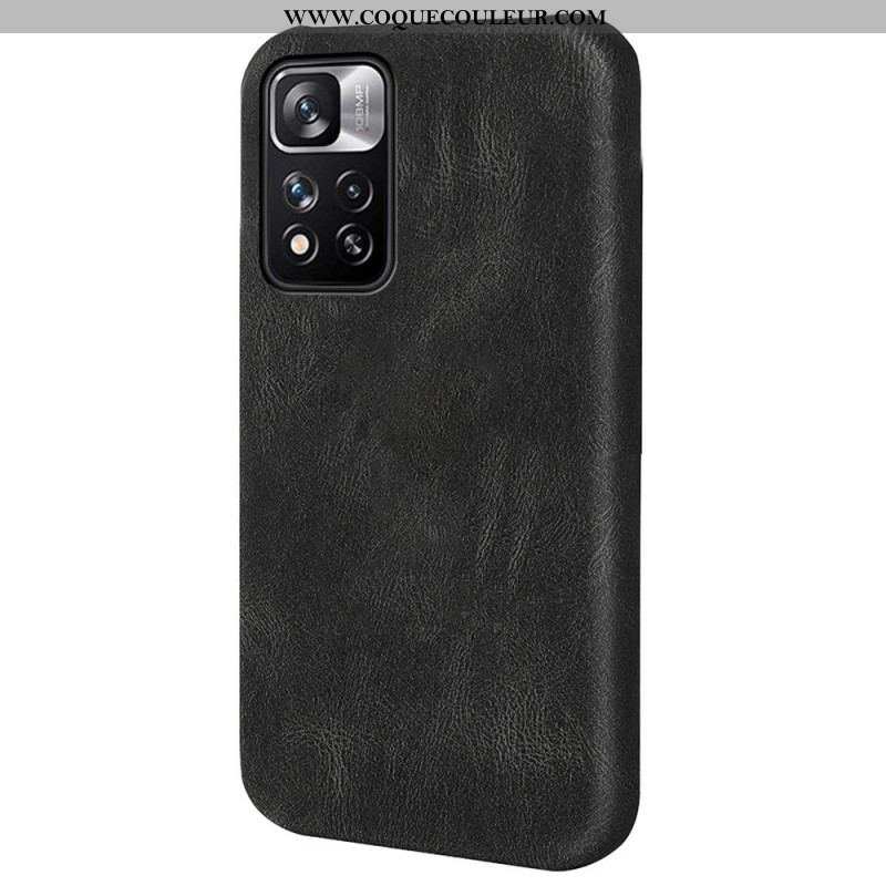 Coque Xiaomi Redmi Note 11 Pro Plus 5G Effet Cuir Design