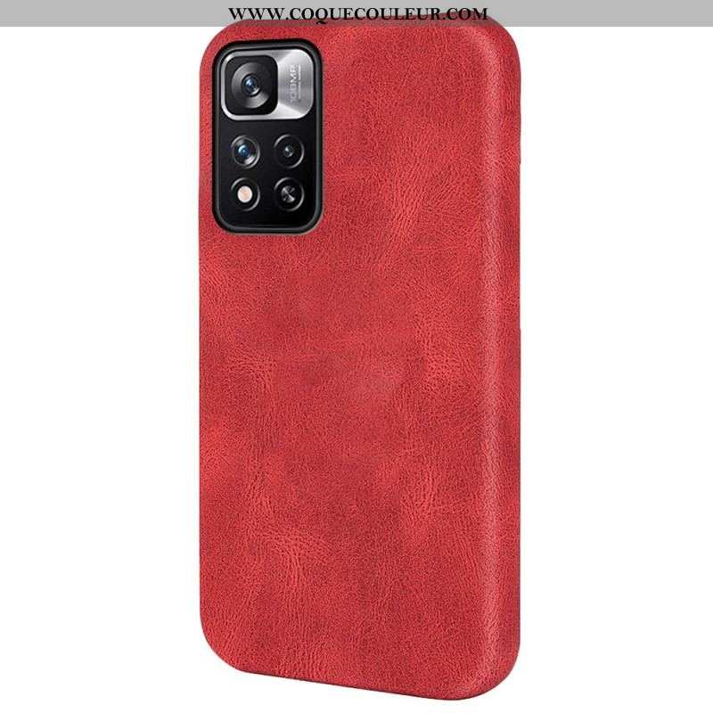 Coque Xiaomi Redmi Note 11 Pro Plus 5G Effet Cuir Design