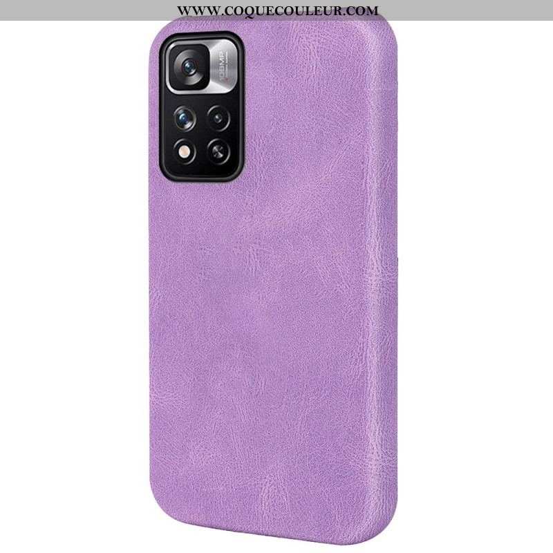 Coque Xiaomi Redmi Note 11 Pro Plus 5G Effet Cuir Design