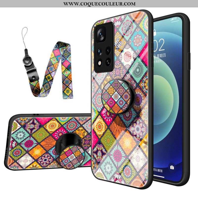 Coque Xiaomi Redmi Note 11 Pro Plus 5G Support Magnétique Patchwork