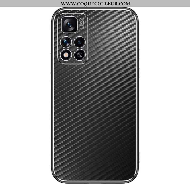 Coque Xiaomi Redmi Note 11 Pro Plus Métal et Fibre Carbone