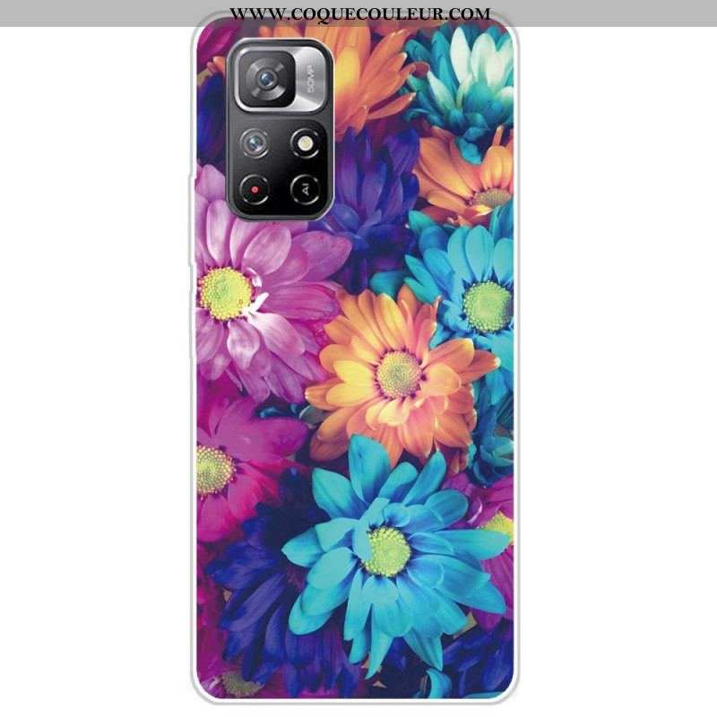 Coque Xiaomi Redmi Note 11 Pro Plus 5G Flexible Fleurs