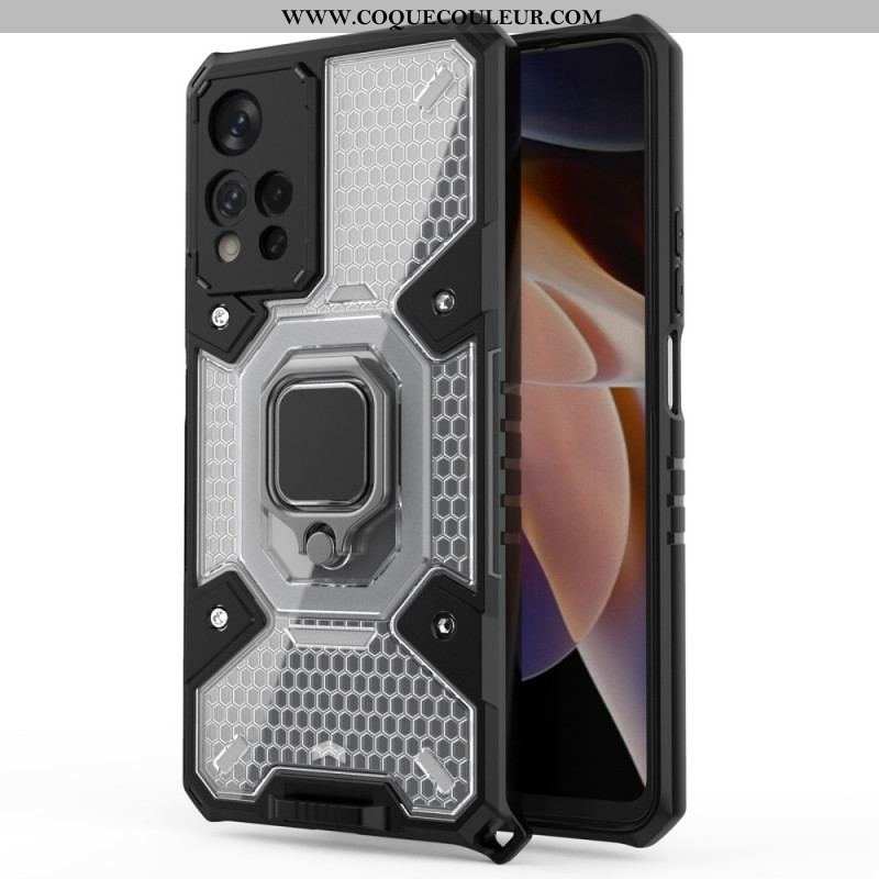 Coque Xiaomi Redmi Note 11 Pro Plus 5G Nid d'Abeille avec Anneau