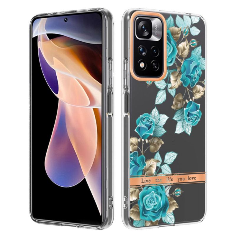 Coque Xiaomi Redmi Note 11 Pro Plus 5G Transparente Florale