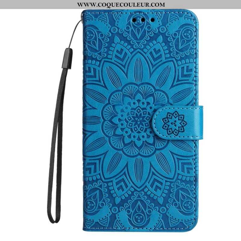 Housse Xiaomi Redmi Note 12/Poco X5 5G Déco Mandala à Lanière