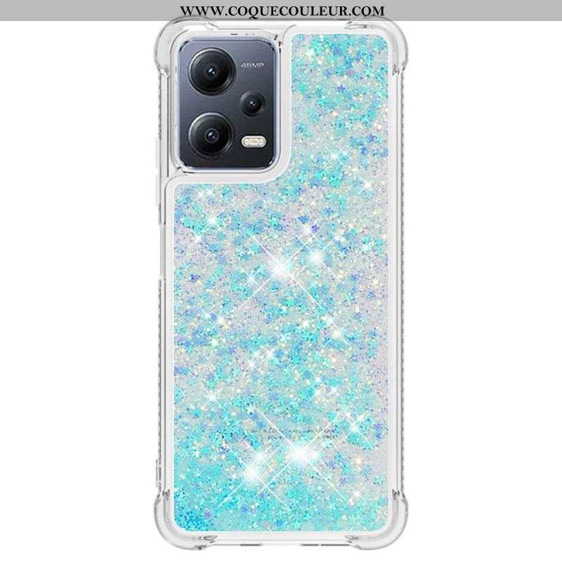 Coque Xiaomi Redmi Note 12/Poco X5 5G Paillettes Colorées