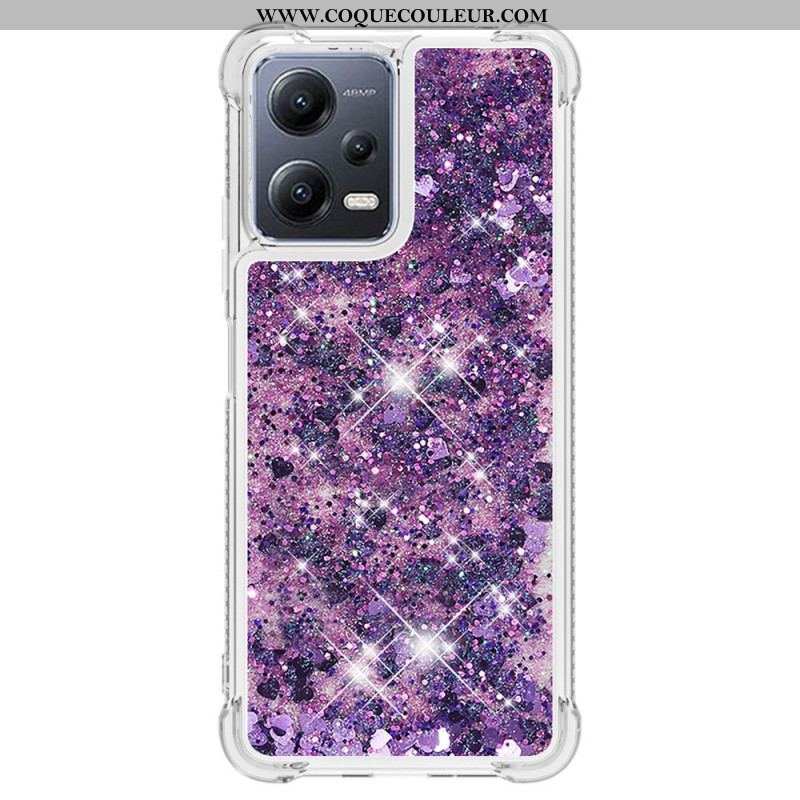 Coque Xiaomi Redmi Note 12/Poco X5 5G Paillettes Colorées