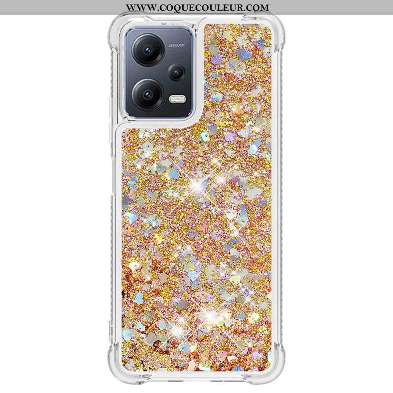 Coque Xiaomi Redmi Note 12/Poco X5 5G Paillettes Colorées