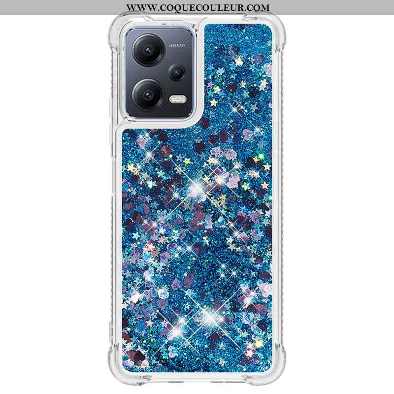 Coque Xiaomi Redmi Note 12/Poco X5 5G Paillettes Colorées