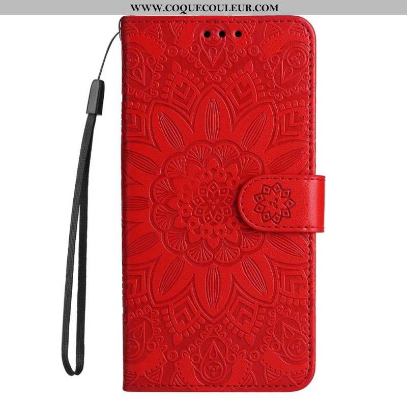 Housse Xiaomi Redmi Note 12 Pro Plus Déco Mandala à Lanière