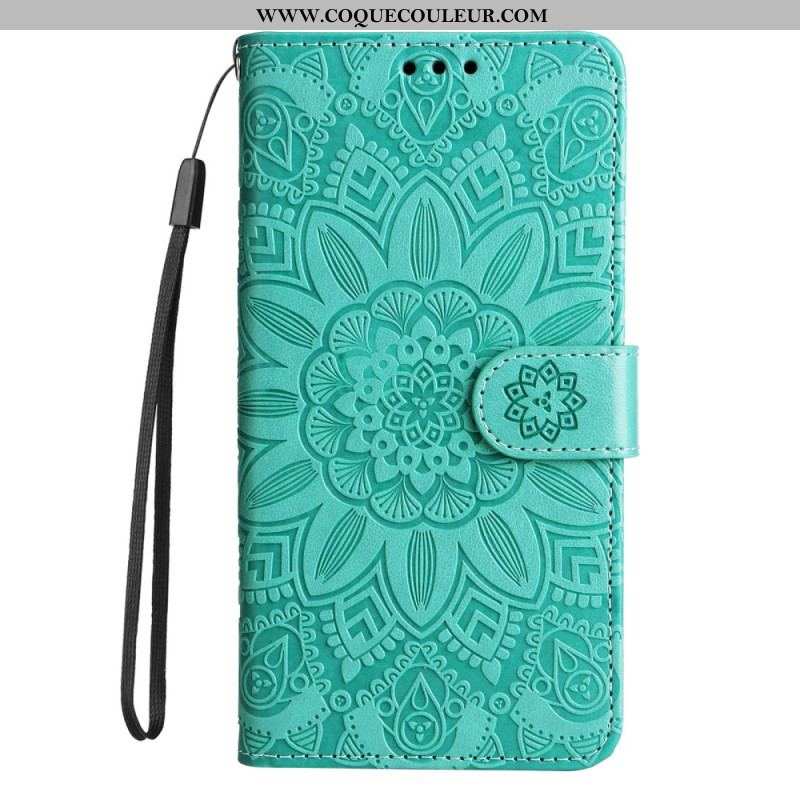 Housse Xiaomi Redmi Note 12 Pro Plus Déco Mandala à Lanière