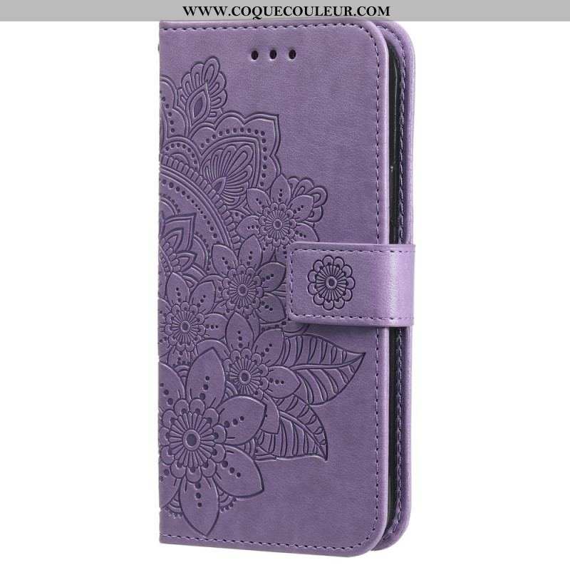 Housse Xiaomi Redmi Note 12 Pro Plus Fleur Mandala à Lanière