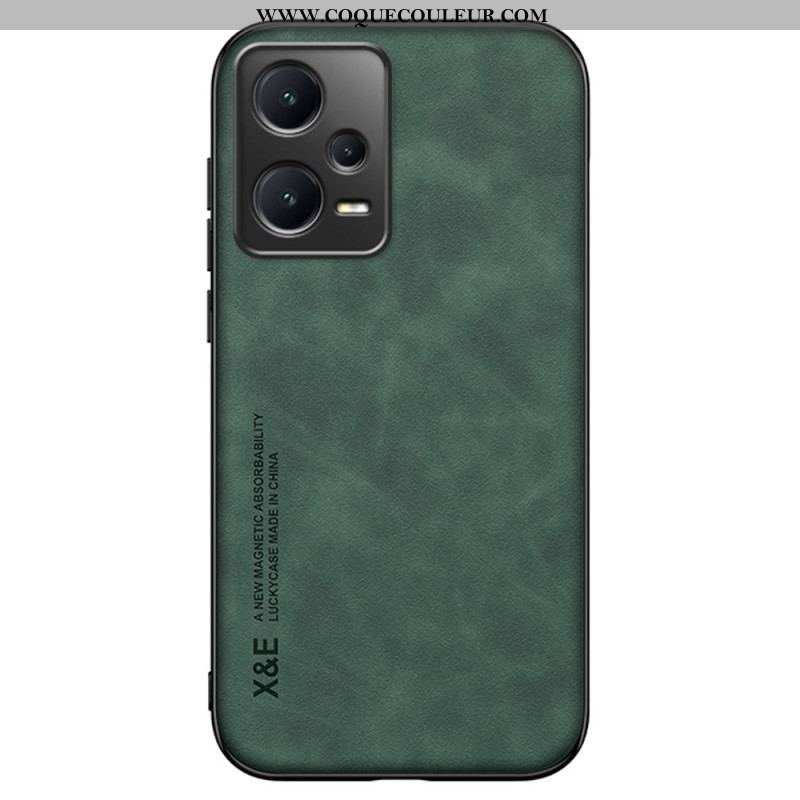 Coque Xiaomi Redmi Note 12 Pro/Poco X5 Pro 5G Cuir Effet Cuir X&E