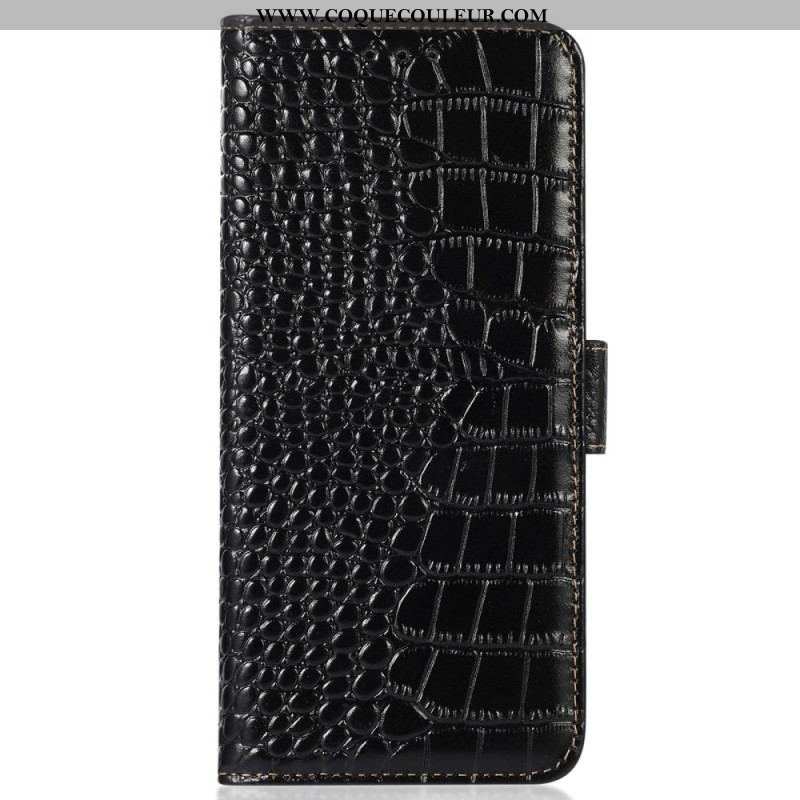 Housse Xiaomi Redmi Note 12 Pro/Poco X5 Pro 5G Style Crocodile RFID