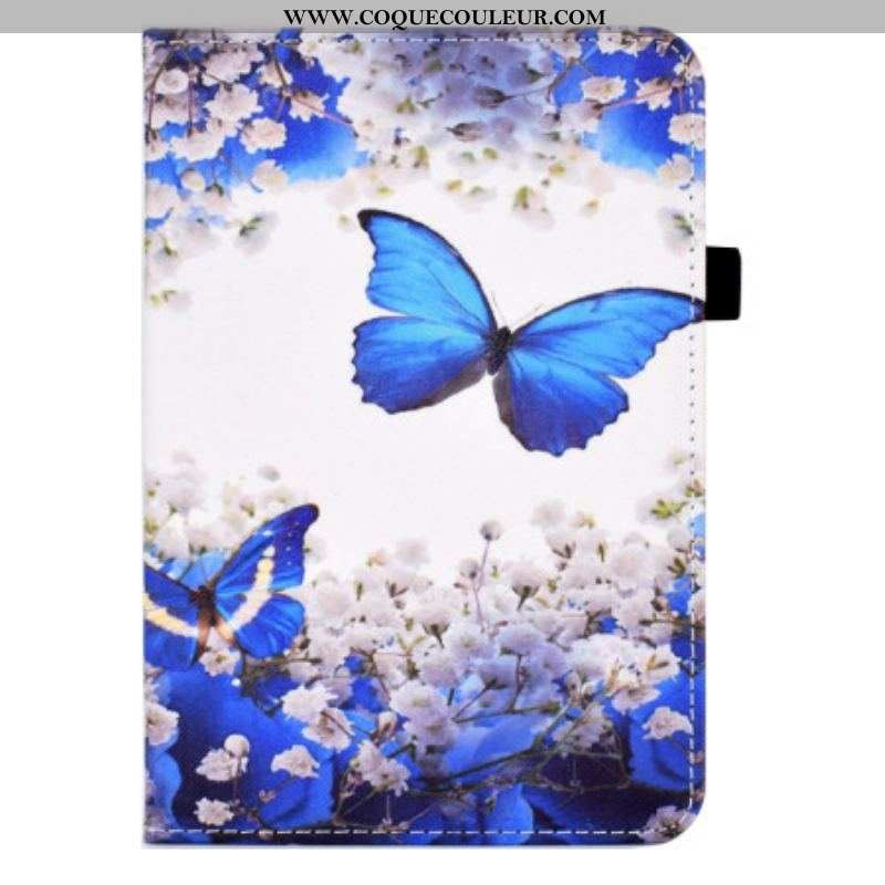 Housse iPad 10.9'' (2022) Papillons Bleus